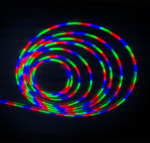 18ชิ้น IC ต่อเมตร5เมตร/ม้วน RGB เปลี่ยนได้แถบแสงนีออนที่มีความยืดหยุ่น RGB,LED กลางแจ้ง IP67ถุงป้องกันไฟฟ้าสถิตย์ภูมิทัศน์ - Product Image 2