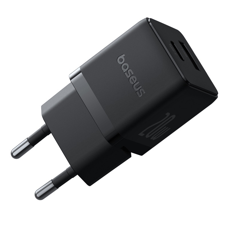 Chargeur Rapide C + U 20W US Cluster Noir