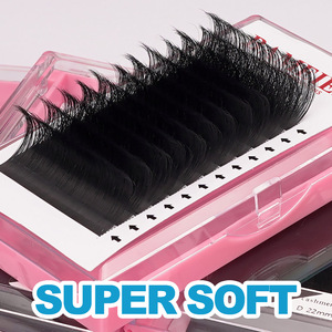 Cashmere <strong>Lashes</strong> Mega Volume Soft and Very Light Synthetic Silk <strong>Lashes</strong> 0.03 0.04 0.05 0.07mm Volume Cashmere Eyelash Extension - Product Image 3