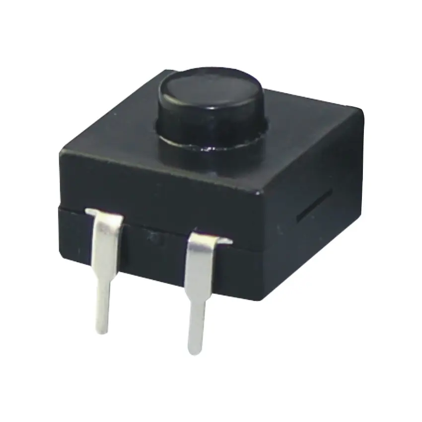 Interruptor de botón de encendido y apagado de 9MM de altura, 12x12MM, IP40, 2 pines, Mini Micro, multifunción, de plástico, negro