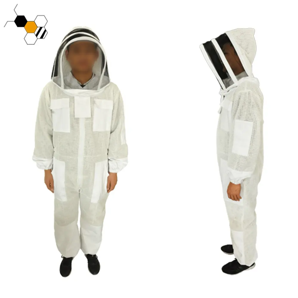 Uniforme de mantenimiento de abejas, traje de cubierta de protección antiabejas profesional, ropa de 3 capas para Apicultura