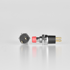 Interruptor de botón momentáneo rojo de 7mm a prueba de agua SMD 12V bajo voltaje 2 pines 2A Max fuente de luz LED con función ON/OFF - Product Image 4