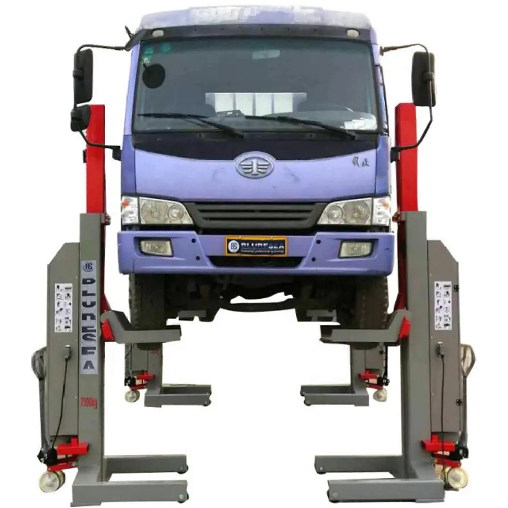 Elevador hidráulico de columna móvil de alta resistencia mecánica de suministro de fábrica para equipo de vehículo de camión