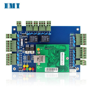 Venta de fábrica Panel de control de acceso Wiegand Tablero de control de acceso de red TCP/IP con software para sistema de control de acceso