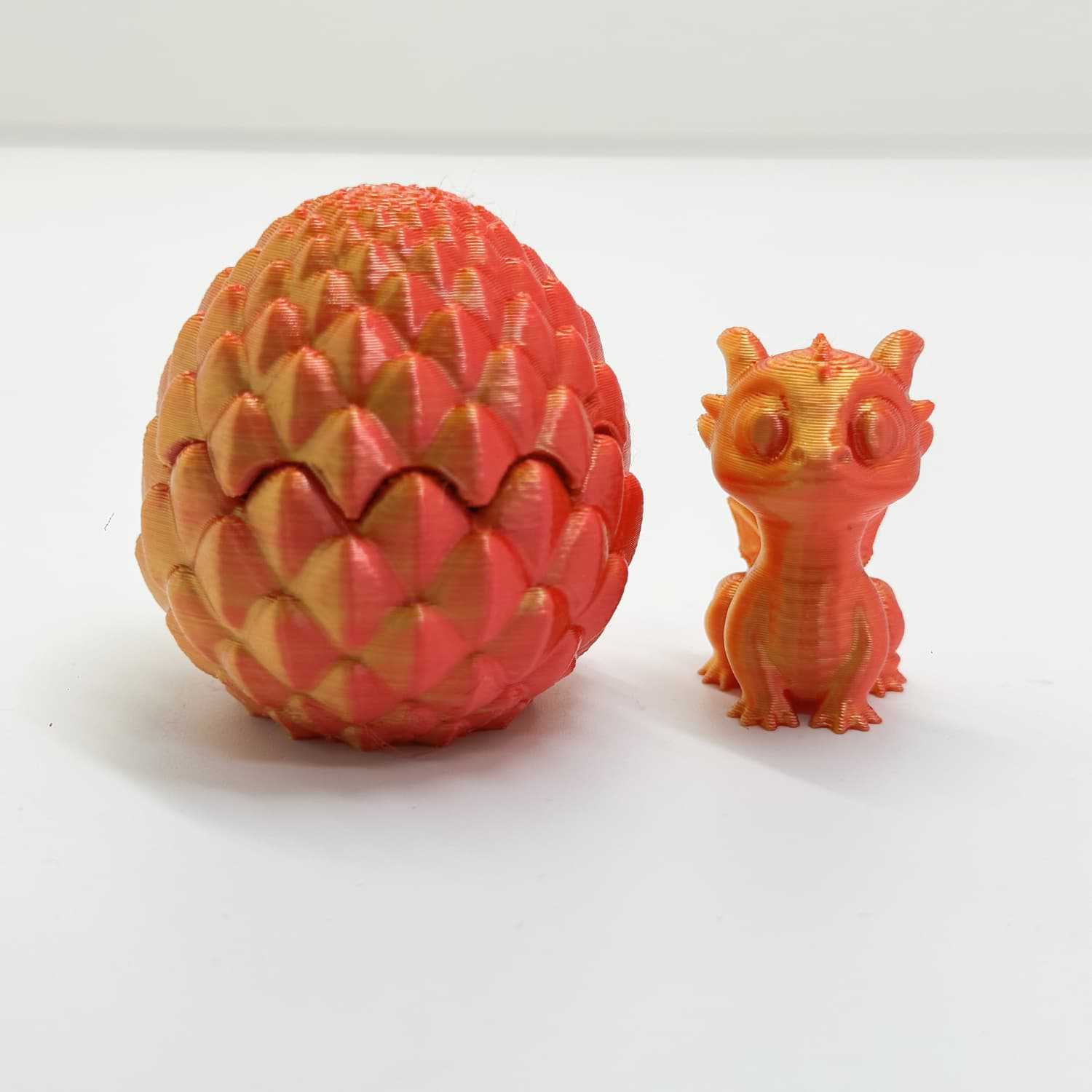 little dragon egg 4.5cm-red gold