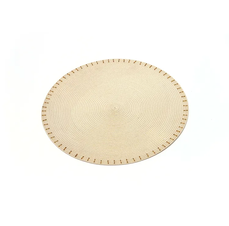 Chinese ningbo wholesale children furniture dining round placemats sets kid bamboo table mat coaster drink placemat paper mats