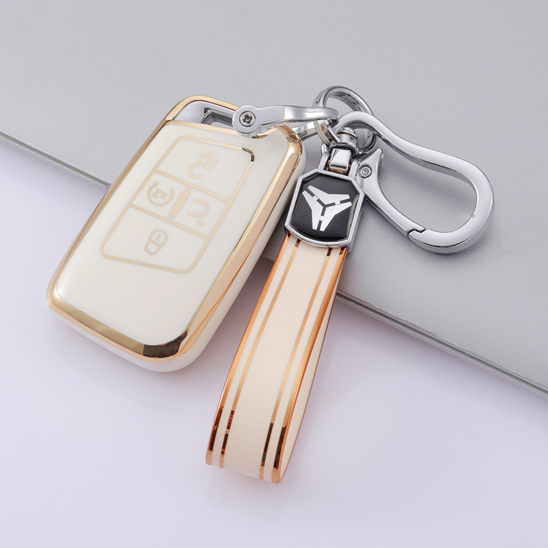5 Button White + Keychain