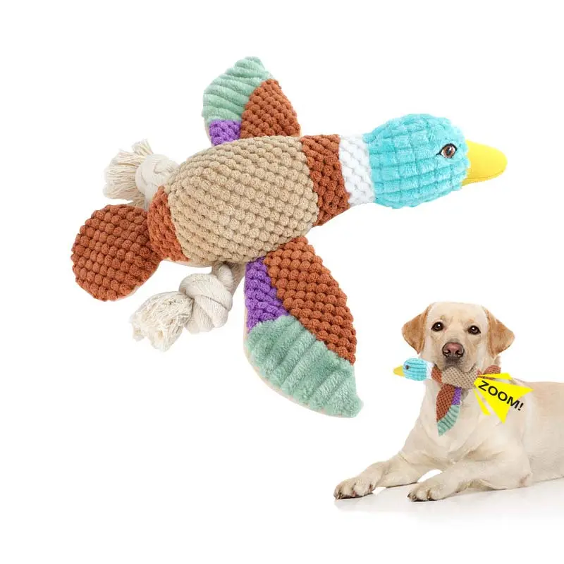 LovePaw sıcak satış römorkör savaş çekme interaktif köpek oyuncak ile halat düğümü dolması hayvan köpek peluş oyuncak dayanıklı gıcırtılı köpek çiğnemek oyuncak