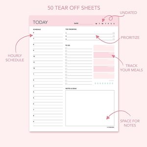 Customizable Wholesale Weekly Planner Clipboard <strong>Offset</strong> Paper Material with Sticky Notes <strong>Memo</strong> Pads and <strong>Notepad</strong>