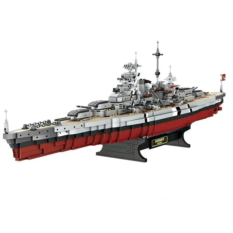 Набор строительных блоков Bismarck Battleship FC 4201, имитация известного корабля II, совместим с legoinglys