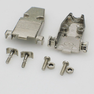 Kuyruk kol ile çinko alaşım kabuk eşleşen DB9 eşleşen metal kabuk 2-row 9-pin demir kabuk VGA - Product Image 2