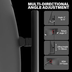 34 Inch Ultrawide Curved Gaming <strong>Monitor</strong> LCD <strong>Computer</strong> Screen FreeSync Adjustable Base for Desktop Use Factory Multi-Directional - Product Image 3