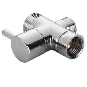 Phòng tắm vòi nước Phụ kiện phụ kiện đơn xử lý <span class=keywords><strong>3</strong></span> cách Chrome mạ kẽm Brass vòi gốm diverter - Product Image 5