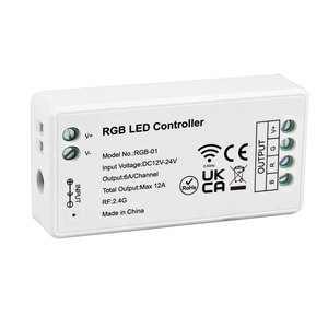 RGB-01 2,4 г RGB светодиодный контроллер DC12V-24V для внутреннего/наружного украшения и рекламы световые коробки управления освещением - Product Image 1