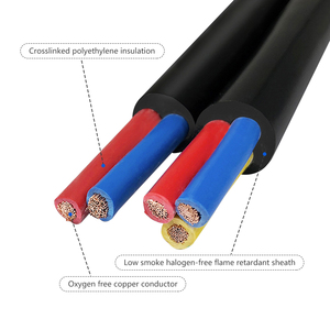 Yüksek kalite 2 çekirdek 2x1.5 2*0.75 telli bakır tel güç kablosu PVC PE iletişim kabloları siyah kırmızı renk fabrika en iyi fiyat - Product Image 3