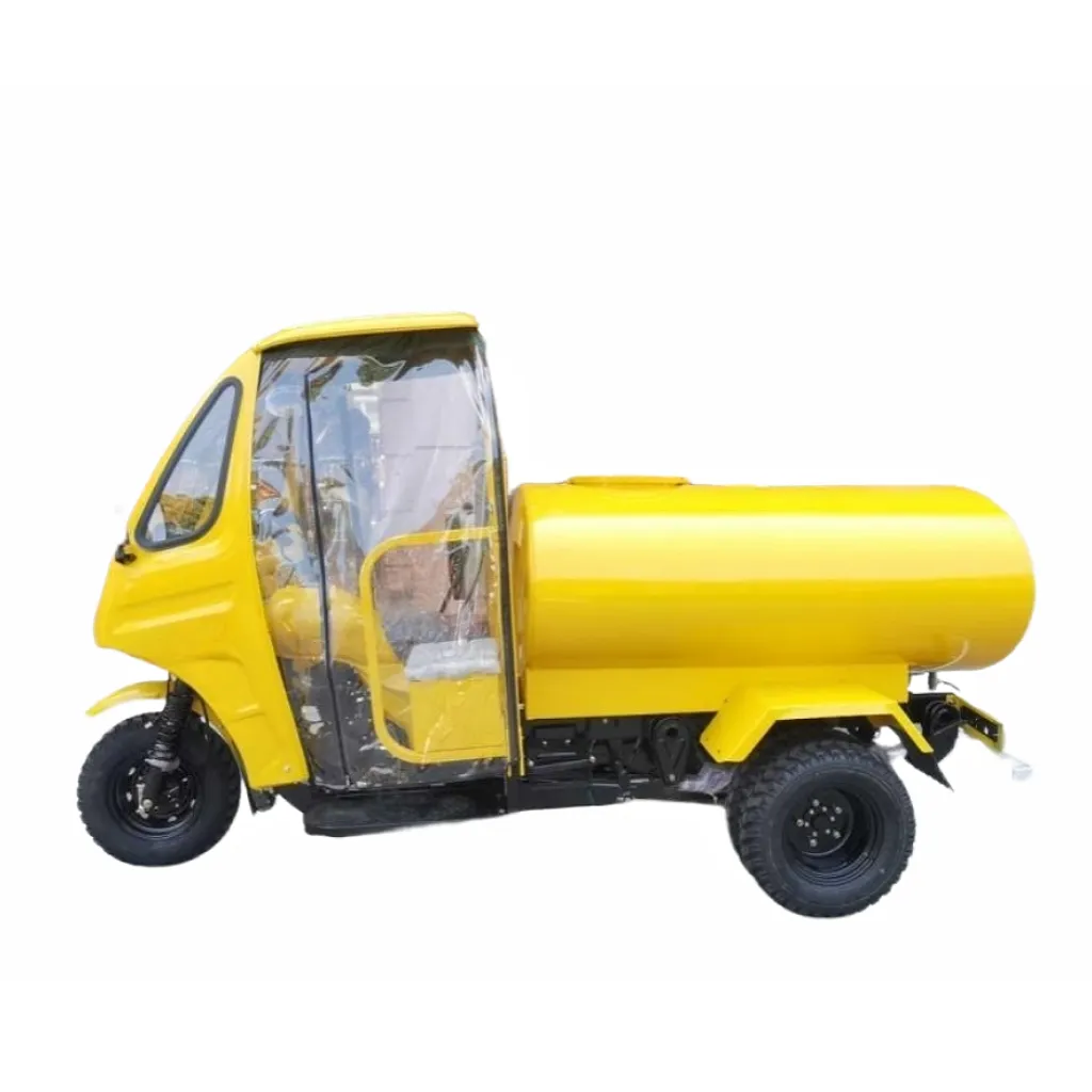 Nieuw Product Eencilinder 300cc Watertank Met Chauffeur Cabine Driewieler Landbouw Cargo 3 Wiel Driewielers