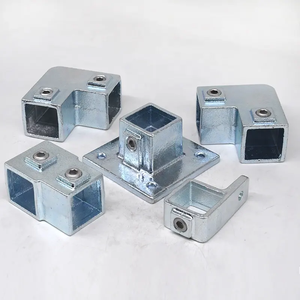 可鍛性鉄金属パイプスクエアキークランプ手すり棚フェンシング用手すりキークランプ - Product Image 4