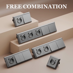 16A настенная розетка с USB типа a и Type C квадратная 90*90 мм французская розетка ЕС стандартные розетки и переключатели - Product Image 6