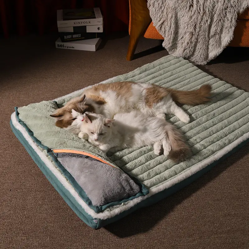 Manta de sofá cama para mascotas, alfombrilla de cojín extraíble para perros pequeños, medianos y grandes, venta al por mayor