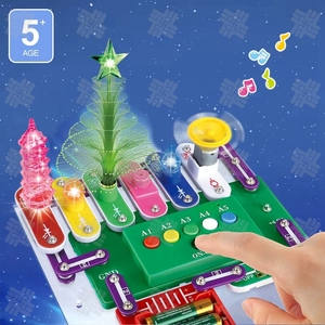 Kit di blocchi elettronici programmabili fai da te circuito a vapore giocattolo fisico bambini scienza educativa esperimento elettronico blocco di costruzione - Product Image 2