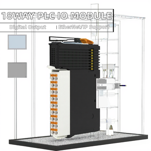 Nuovo arrivo 18-Way analogico ingresso e uscita dati PLC esteso IO modulo con rete Modbus per sistema di controllo remoto