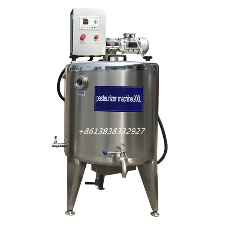 חלב pasteurizer טנק/עיקור מכונה/קר מפוסטר מכונה