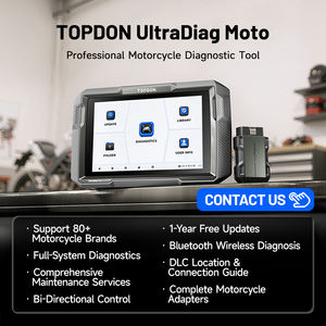 TOPDON UltraDiag Moto охватывает более 80 диагностических инструментов мотоциклетных брендов с полносистемным сканером диагностики мотоцикла - Product Image 2