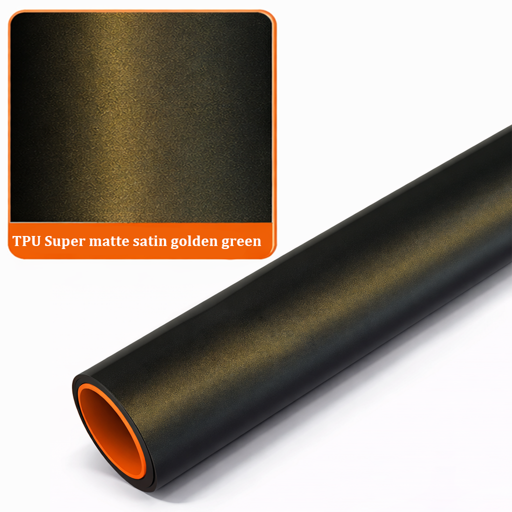 TPU Super matte satin golden green