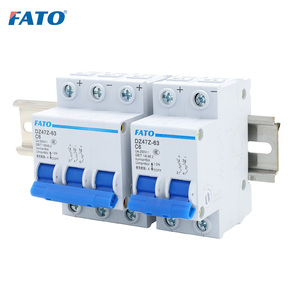 FATO MCB DC Mini disyuntor 1P <span class=keywords><strong>2P</strong></span> 3P 4P 125-750V precios Din Rail DZ47Z para protección de paneles solares - Product Image 2