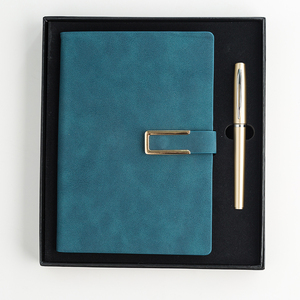 Custom PU Leather <strong>Notebook</strong> and Pen Gift Set in Gift Box <strong>with</strong> Pen <strong>With</strong> <strong>Elastic</strong> Band - Product Image 2