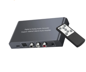 Good DAC <strong>Digital</strong> to <strong>Analog</strong> Audio <strong>Converter</strong> With Remote Control Volume Control With Optical Cable Toslink Coaxial to RCA 3.5mm