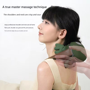 Hände zurück Elektrisches zervikales Hand massage gerät mit Fingern Simuliertes menschliches Hand zervikales Trapez-Nacken massage gerät mit Wärme - Product Image 3