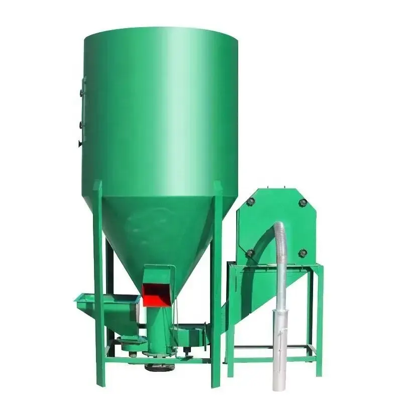 Small farm home use simple chicken feed making machine feed mix animal food plant poultry feed grinder and mixer