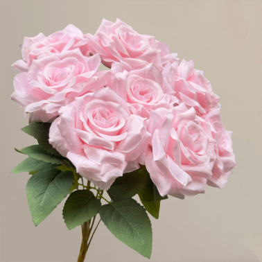 Faisceau de diamants à 9 têtes-rose clair-45cm