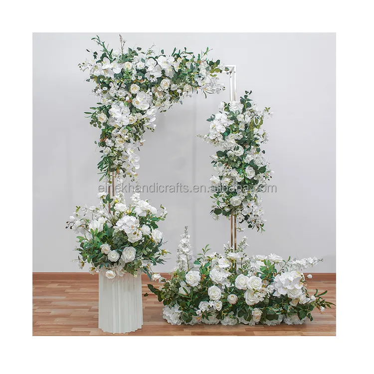 Белые искусственные цветы для украшения свадебного стола по индивидуальному заказу