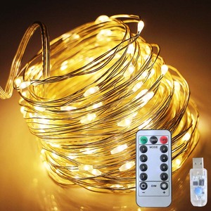 5 м 10 м водонепроницаемый пульт дистанционного управления USB Connect Fairy Lights, 8 режимов, таймер, медный провод, светодиодная гирлянда - Product Image 2
