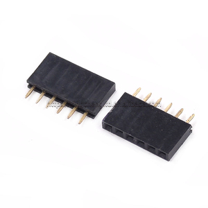 Single Row Pin Female Header <strong>Socket</strong> Pitch 2.54mm 1*2p-40p Pin Connector Black Adapter <strong>PCB</strong> Female <strong>Dc</strong> Power <strong>Socket</strong> - Product Image 6