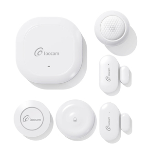 Sistema de alarma inalámbrico para el hogar 6 piezas para seguridad de casa y apartamento Conexión fácil Sistema de alarma de seguridad para el hogar - Product Image 1