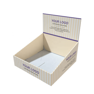 Caja de exhibición de papel de alta calidad personalizada, productos de mostrador, caja de exhibición de cartón corrugado, caja de exhibición al por menor para contenedor de comestibles - Product Image 1