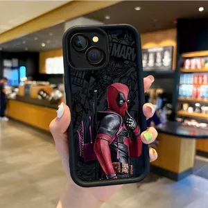 Marvel Deadpool telefon IPhone için kılıf 16 15 14 13 12 11 Pro Max 16 15 14 8 7 artı X XS Max 8 7 Funda darbeye koruyucu kapak - Product Image 4