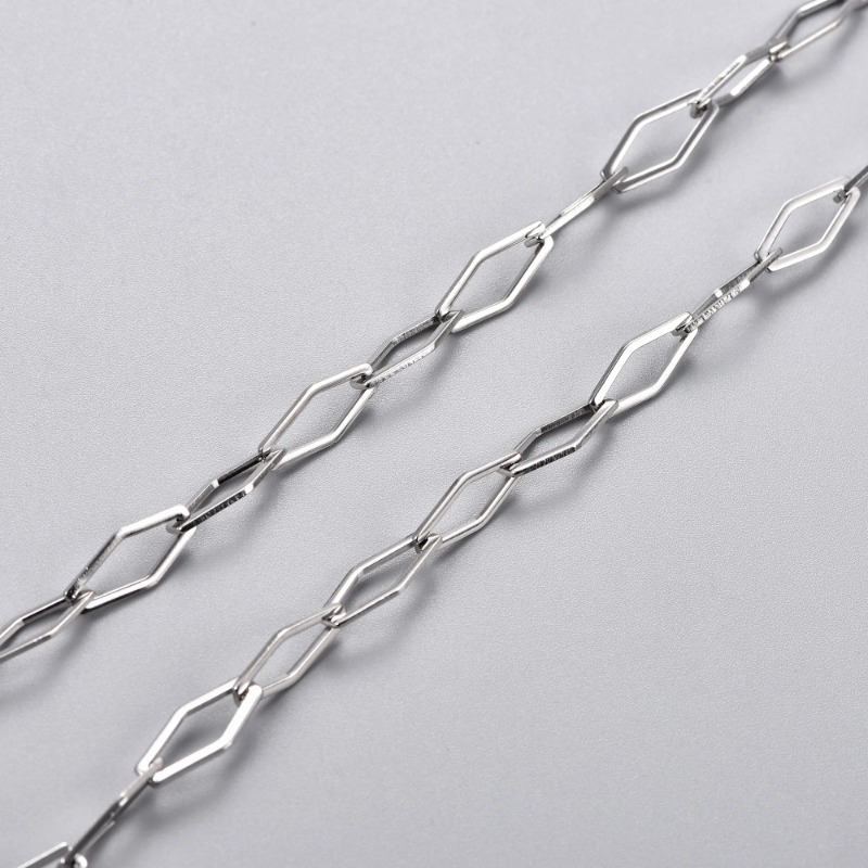 Rombo de 6 mm plateado