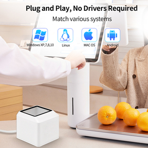 JINGXIN Large Format 1D 2D Omni <strong>Qr</strong> <strong>Code</strong> Reader Hands Free Desktop Barcode Scanner - Product Image 2