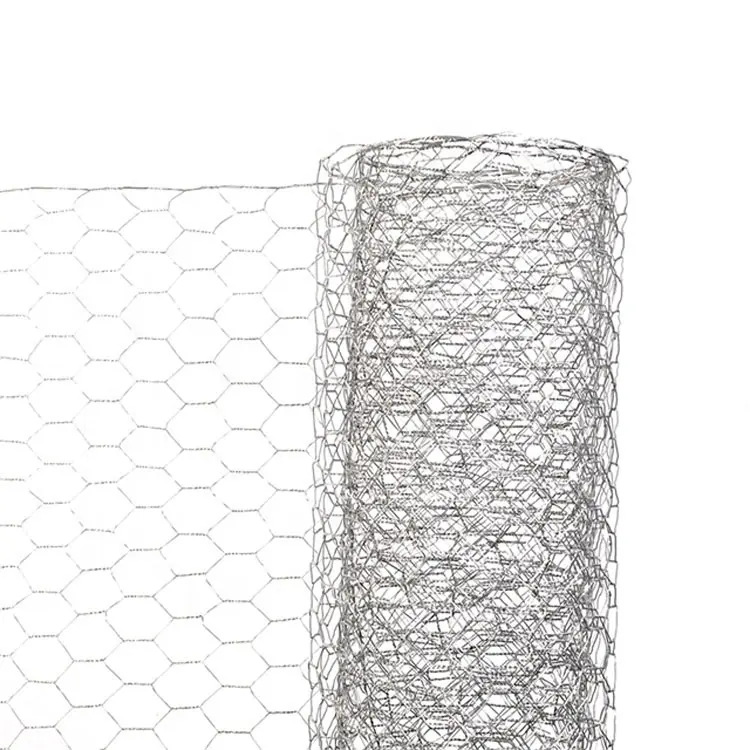 Rollo de malla de alambre galvanizado o recubierto de PVC/1/4 pulgadas utilizado en alambre de mono/Precio de malla de jaula de conejo