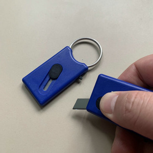 Wholesale Custom Logo Portable <strong>Cutter</strong> Keyring Contractile Safety Utility Knife Stainless Steel Blade Express Package <strong>Key</strong> Knife - Product Image 2