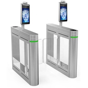 Biometrico di Impronte Digitali Tornello QR Code Scanner di Riconoscimento Facciale di Controllo di Accesso della Carta di RFID Cancello Battente - Product Image 1