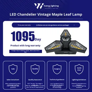 Three-Leaf Retro Light Running Horse Strobe Effect Qingba Bar KTV Concert Atmosphere Matrix <strong>LED</strong> Light - Product Image 4