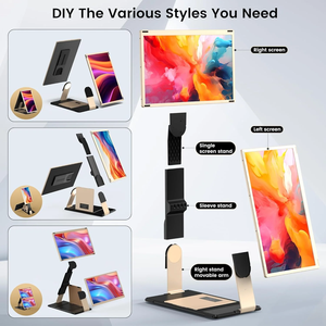 Monitor portatile Plug-and-Play a doppia estensione trasparente da 15.6 "USB per codifica e programmazione di Laptop da gioco - Product Image 4