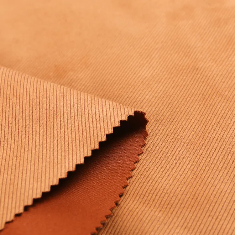 Tissu en daim imprimé 280 g/m² tricot polyester tissu en daim pour veste