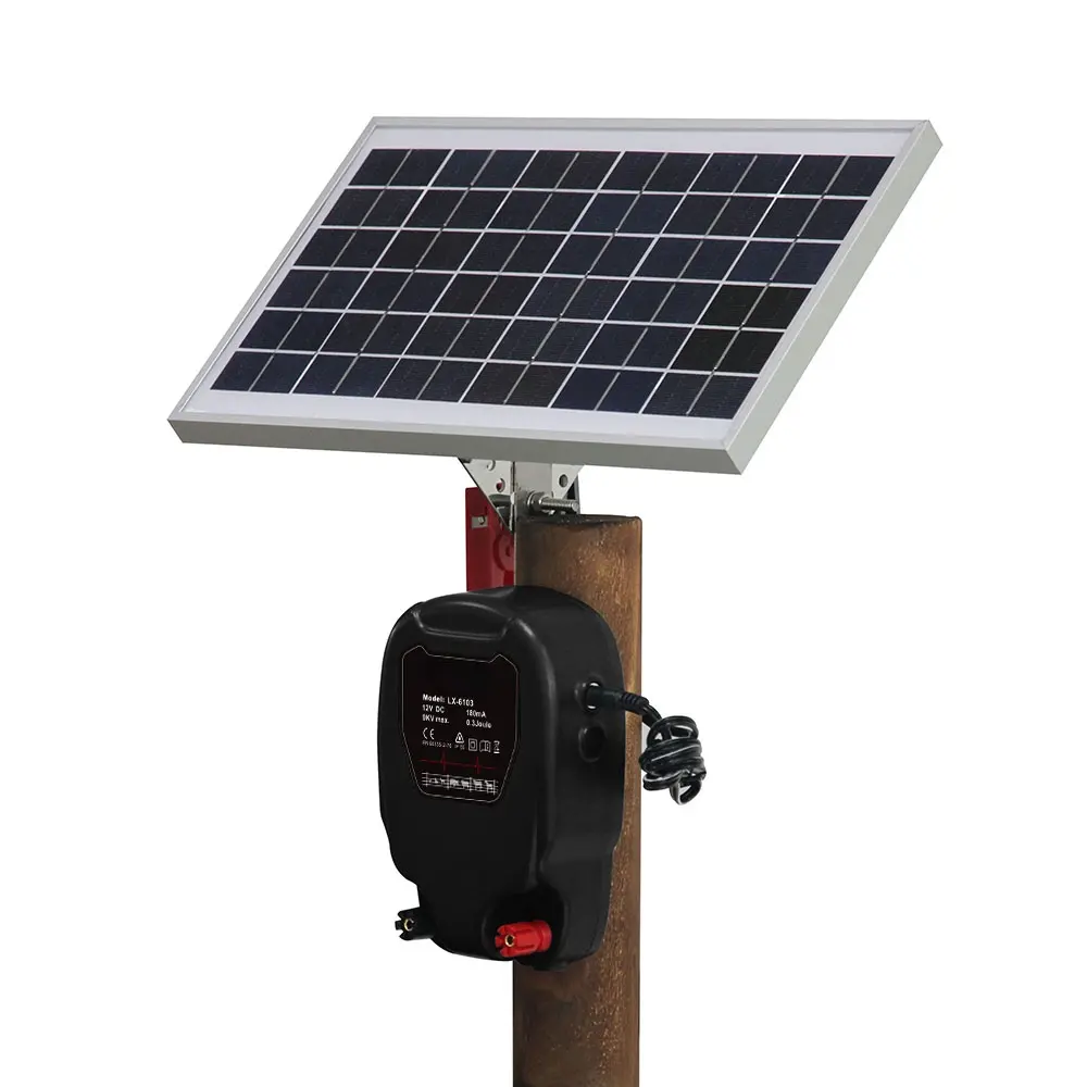 전기 울타리 Energizer 충전기 전기 양치기 0.3J 태양 전원 키트 출력 8W 태양 전지 패널