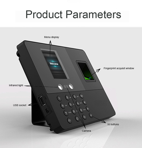 従業員の時計の顔認識指紋生体認証時間出席マシンExcelエクスポート記録認識 - Product Image 6